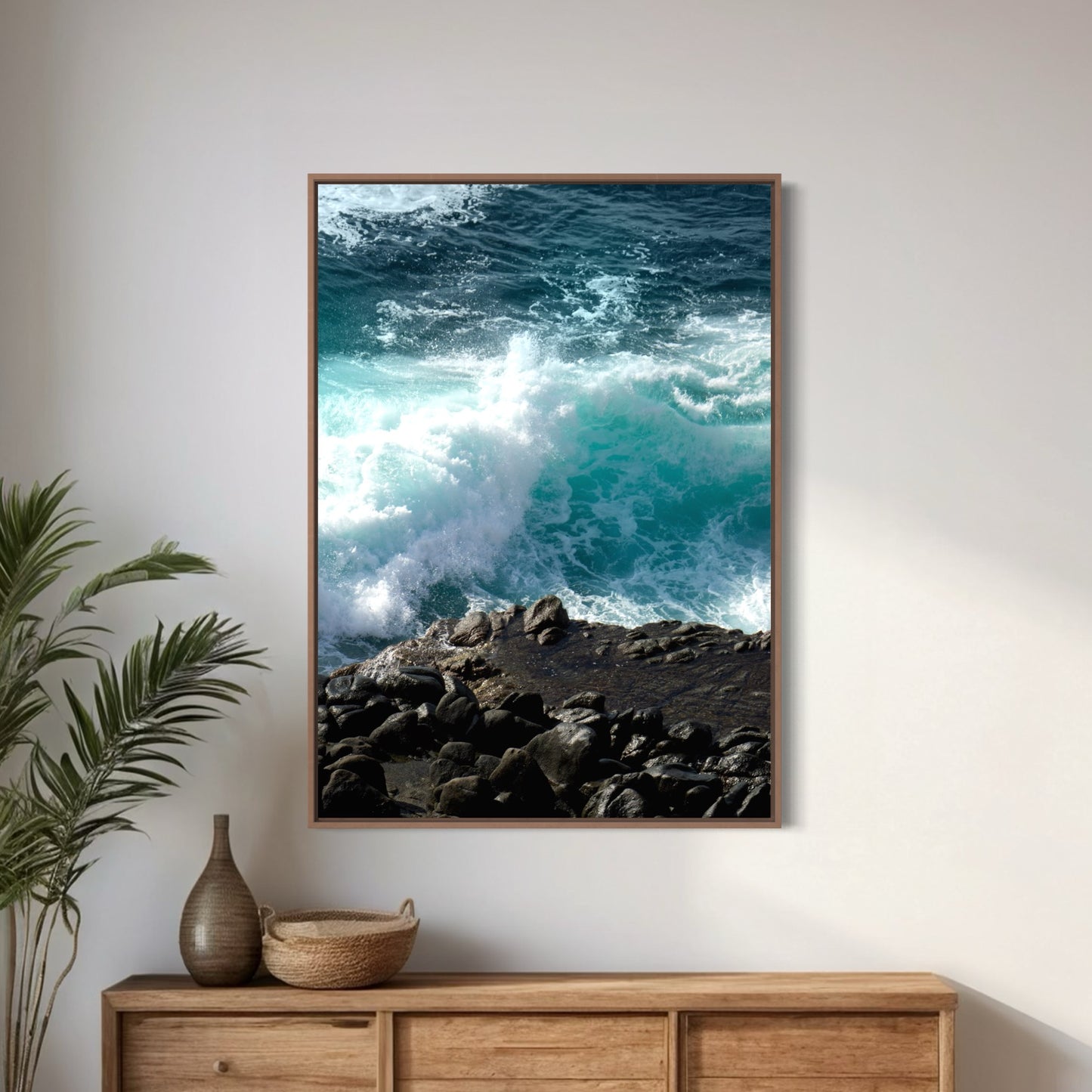 Poster Print:  "Sea Meets Stone"