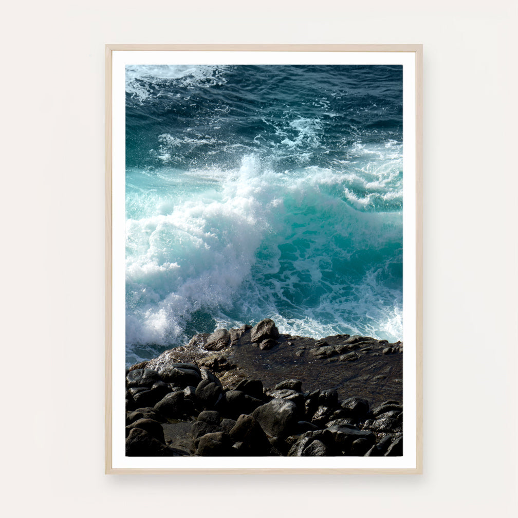 Poster Print:  "Sea Meets Stone"